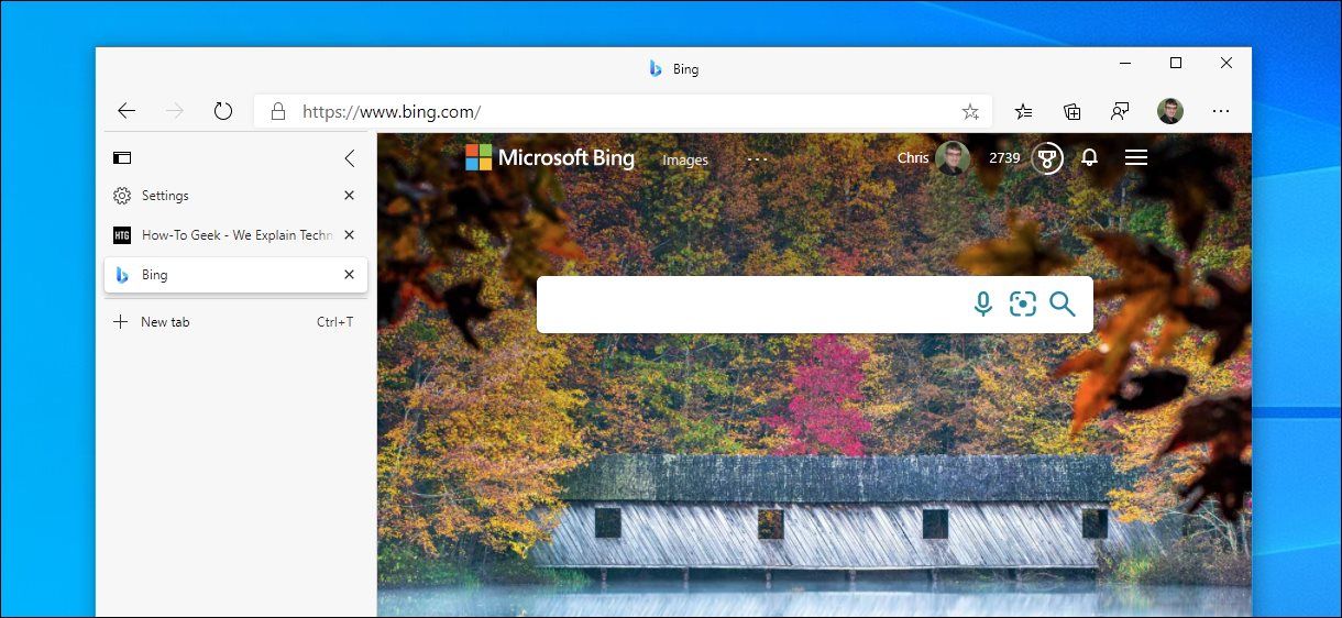 vertical tabs on Edge
